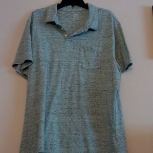 OLD NAVY MEN'S XXL HEATHER GREY SINGLE POCKET POLO